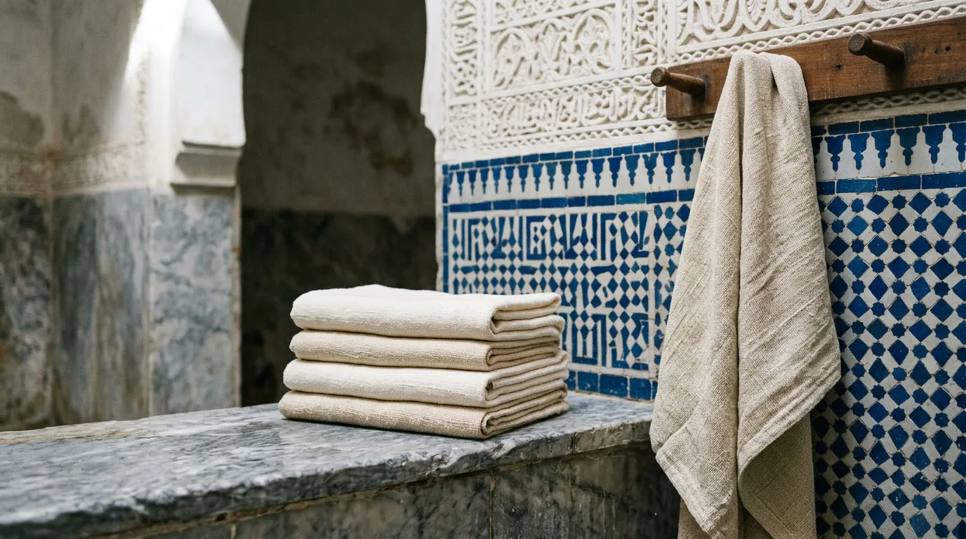 All'hammam, la sola fūṭa, identica per tutti