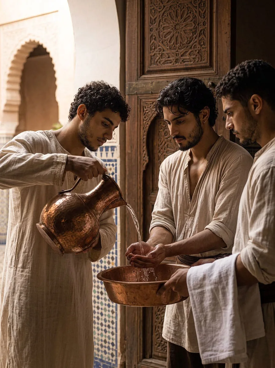 المُنية — الدار المتّصلة، استقبال بدعوة