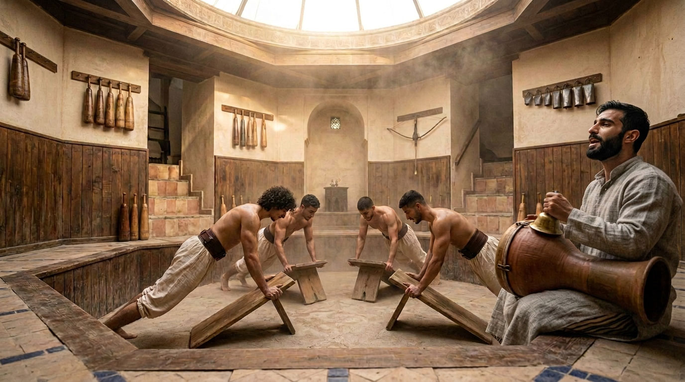 Takhte-ye shena — planche pour pompes